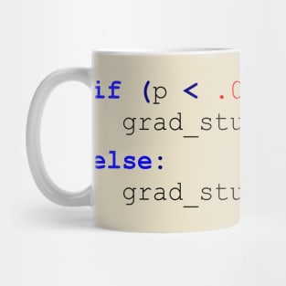 Grad Student Data Analysis Code (Python) Mug